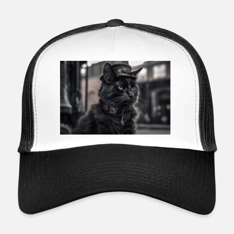Chat noir3 Casquette trucker 