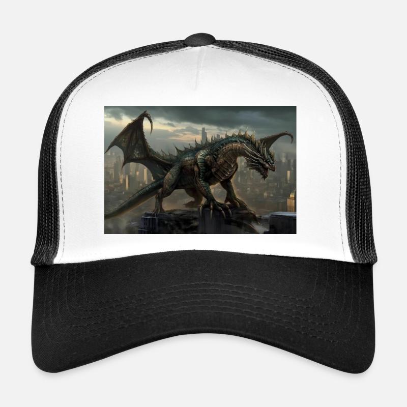 Dragon 3 - Casquette trucker  - blanc/noir