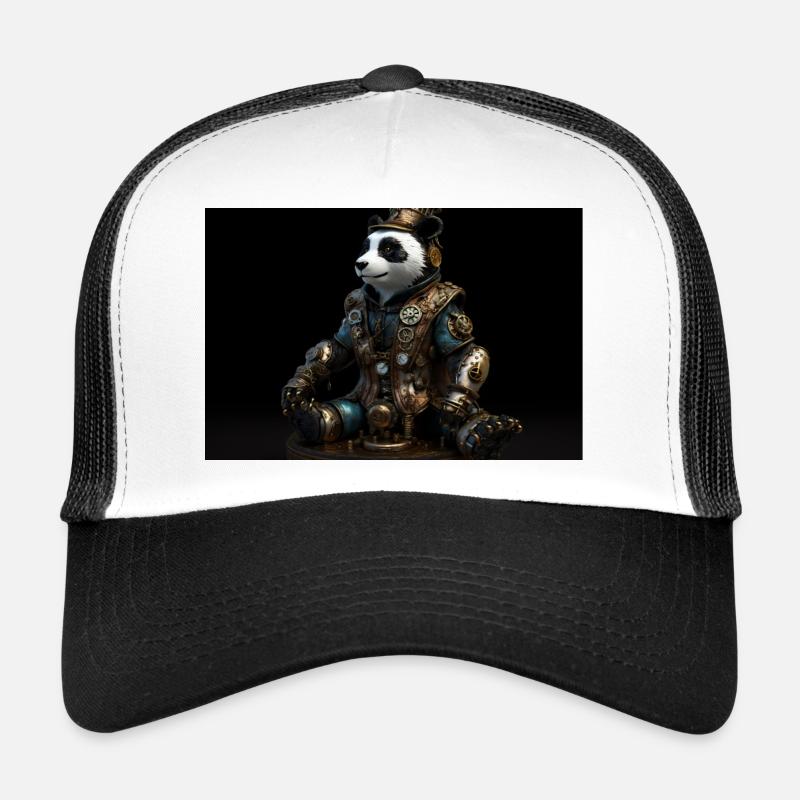 Panda - Trucker Cap - white/black