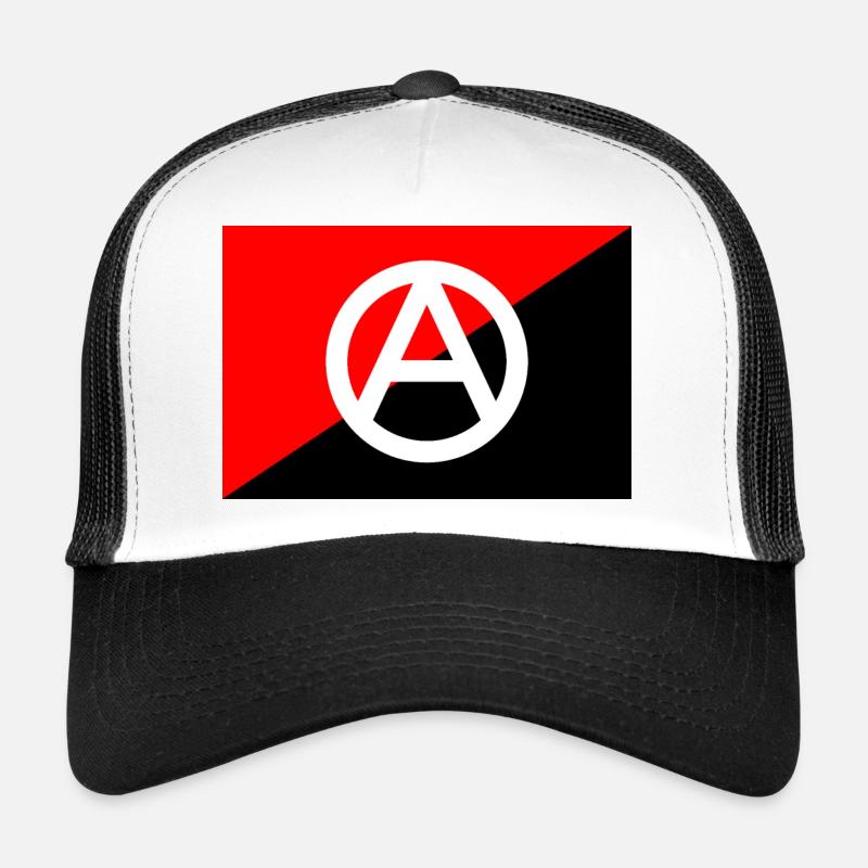 Anarchie - Trucker Cap - Weiß/Schwarz