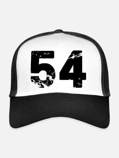 54 - Trucker Cap - white/black - Front