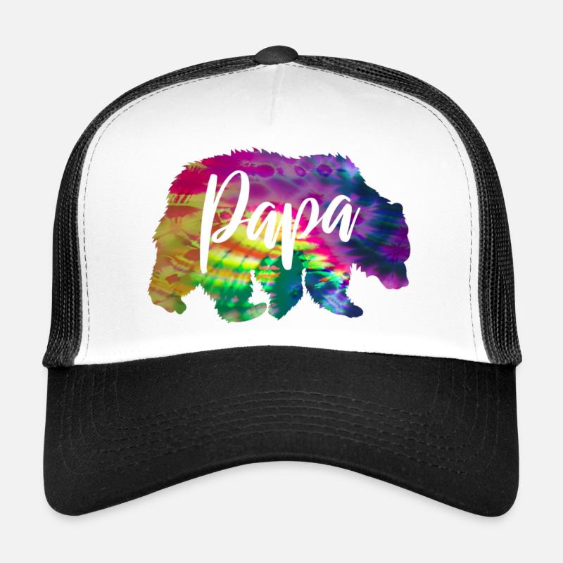 Bear Papa Batik Tie Dye Casquette trucker 