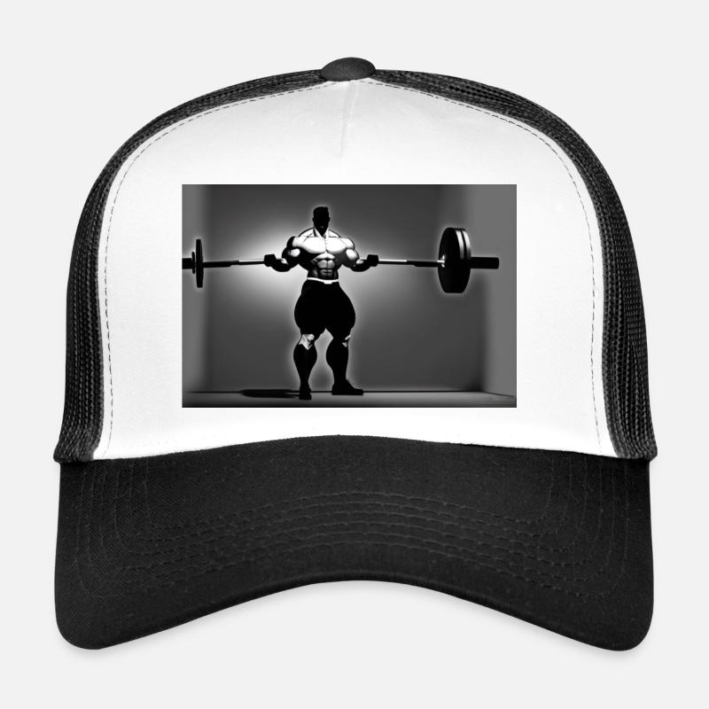Weight training - Trucker Cap - Weiß/Schwarz