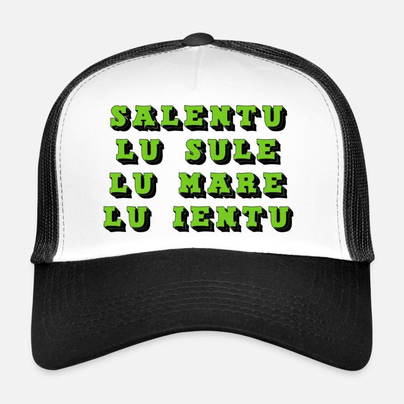 Salento lu sule lu mare lu ieuntu - Trucker Cap - Weiß/Schwarz