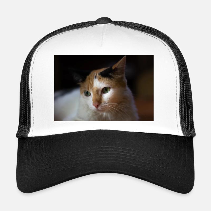 The cat - Trucker Cap - white/black