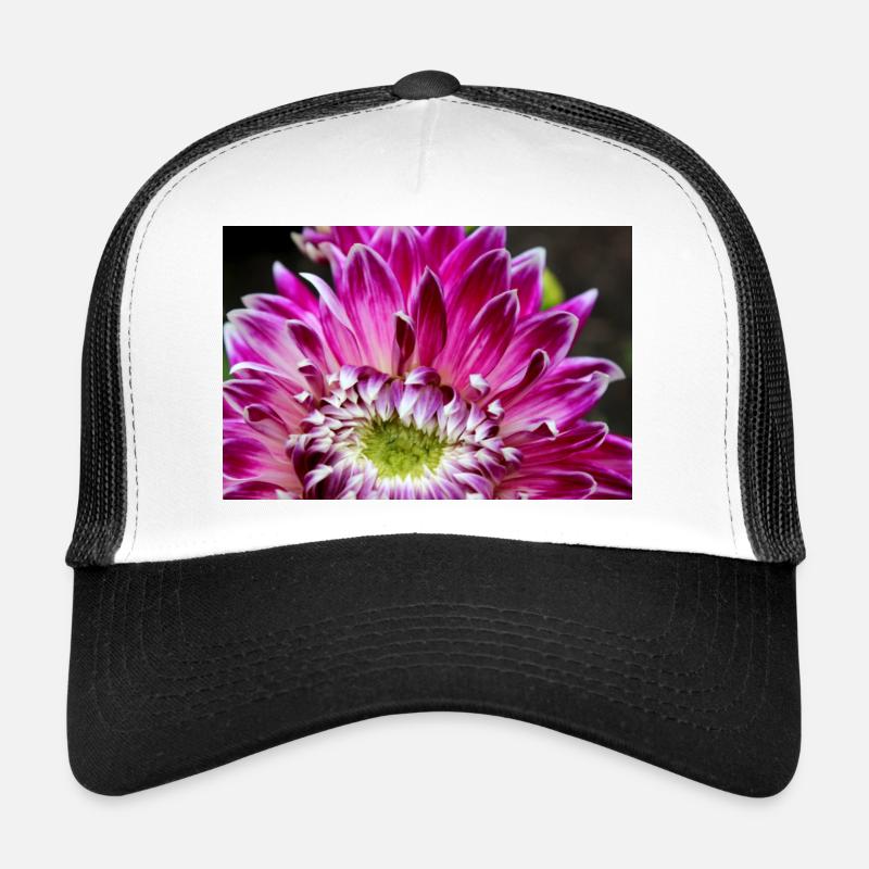 fleur de dahlia rose fleur rose affiche Casquette trucker 