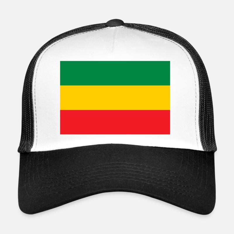 Drapeau du Reggae Rastafari Rasta Roots One Love Casquette trucker 