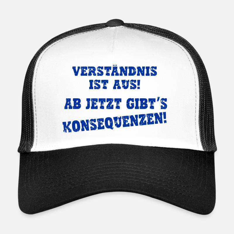 verständnis ist aus, Ouzimade - Trucker Cap - Weiß/Schwarz
