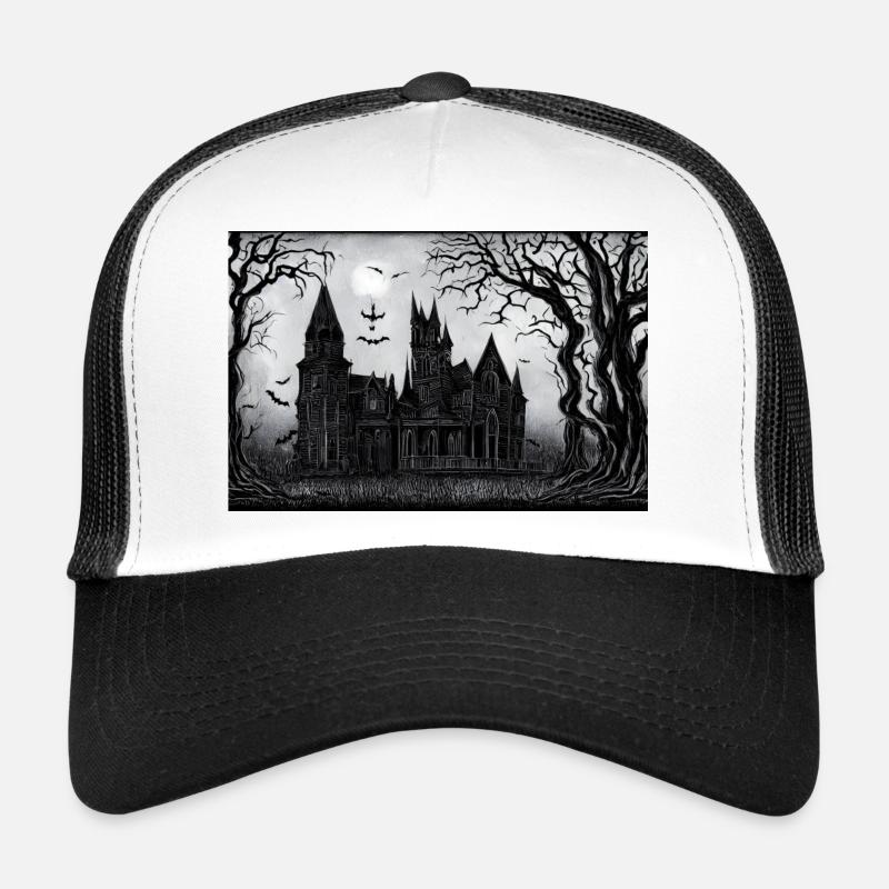 Halloween - Trucker Cap - Weiß/Schwarz