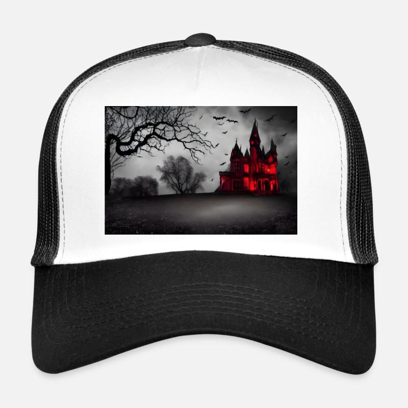 Halloween house Trucker Cap