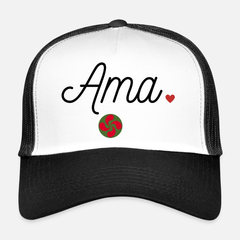 Ama et Lauburu. Maman en Basque Casquette trucker 