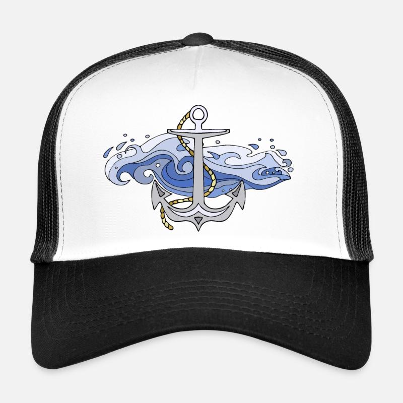 Anker - Trucker Cap - Weiß/Schwarz