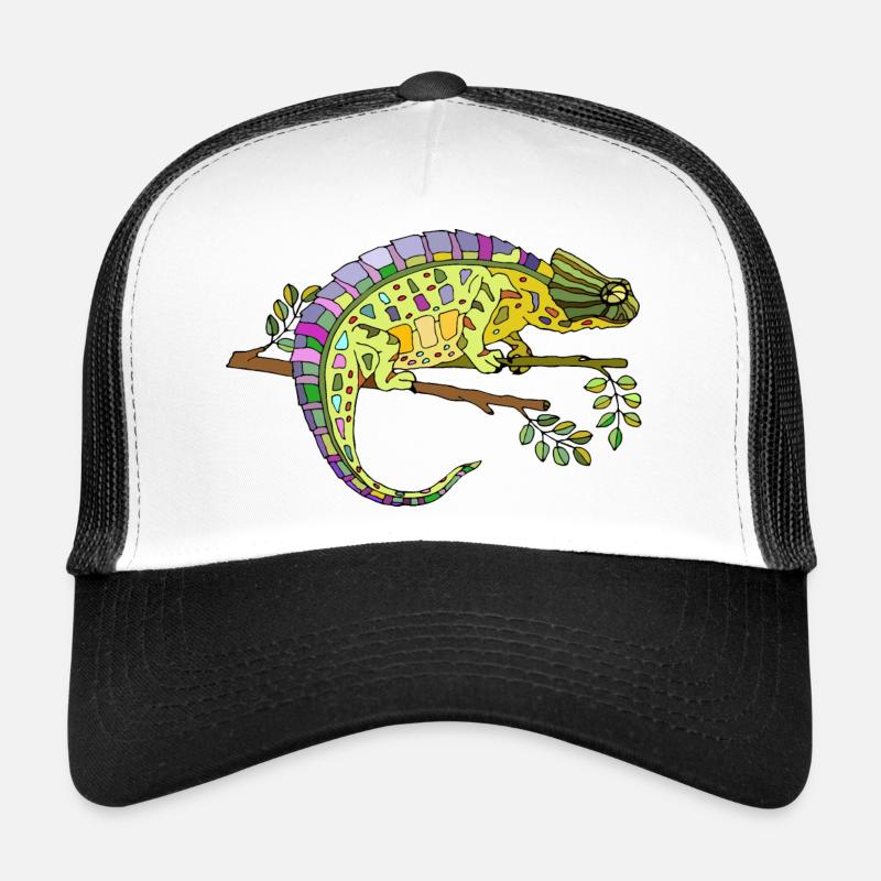 Chamäleon - Trucker Cap - Weiß/Schwarz