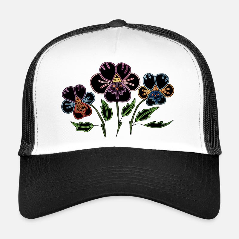 Fleur Casquette trucker 