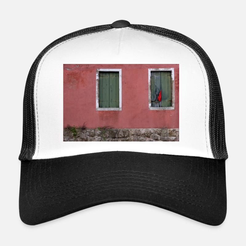 Colorful house front in Venice Trucker Cap