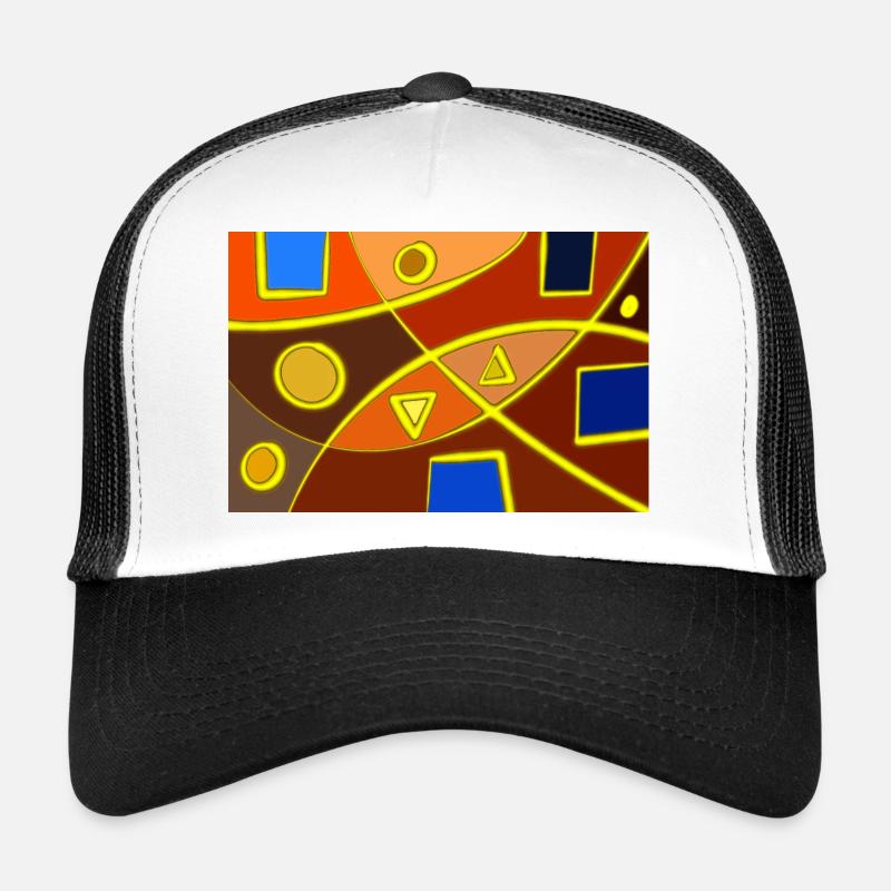 Formes Abstrait Casquette trucker 