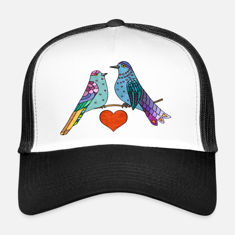 Oiseaux colorés Casquette trucker 