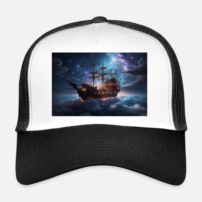 Vaisseau nuage onirique Casquette trucker 