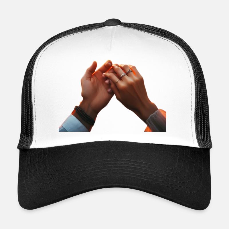 Hand to hand - Trucker Cap - white/black