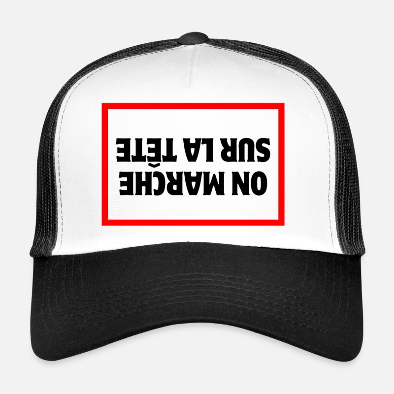 farmer, farmer, farmer, peasant - Trucker Cap - white/black