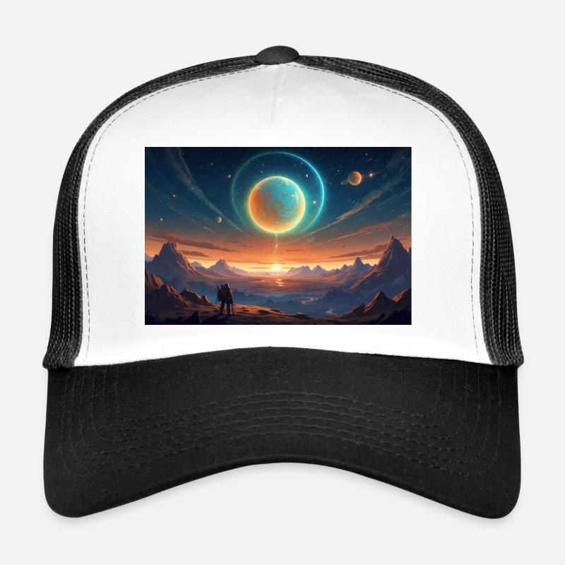 Helldivers Planet X - Trucker Cap - Weiß/Schwarz