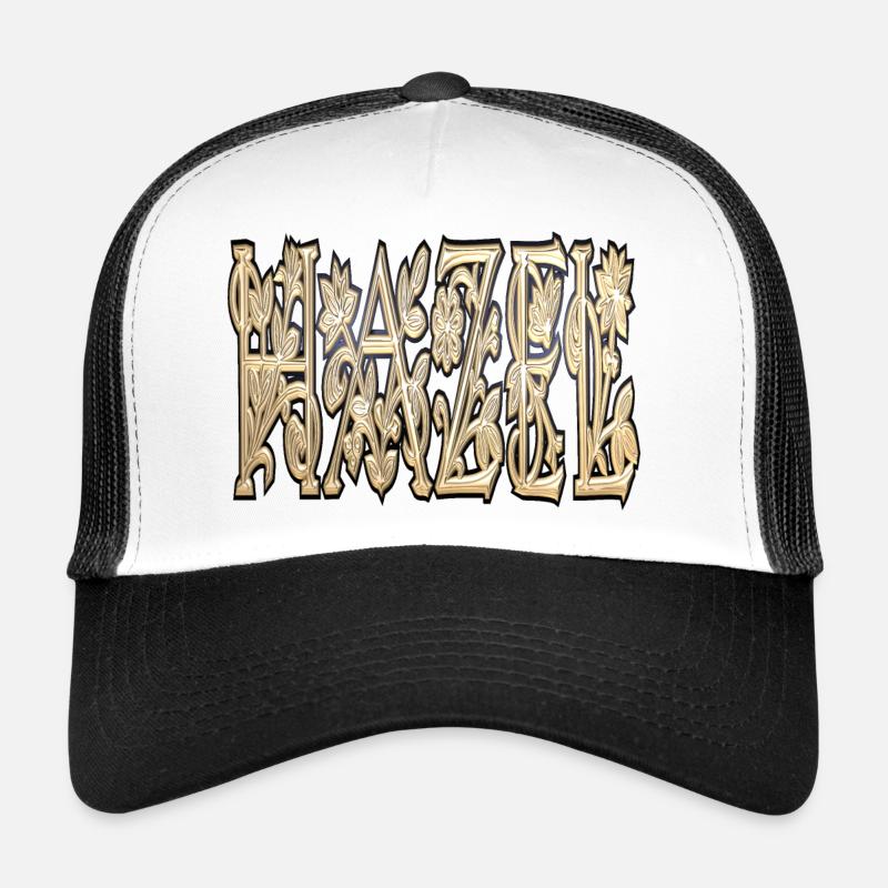 hazel - Trucker Cap - Weiß/Schwarz