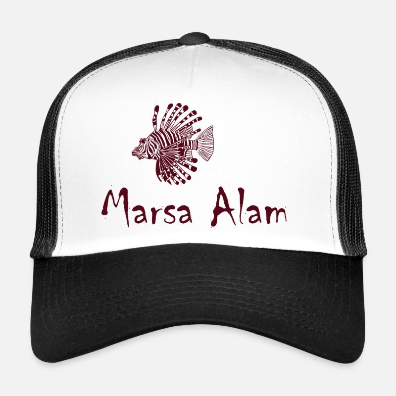 Marsa Alam - Égypte - avec poisson-lion Casquette trucker 