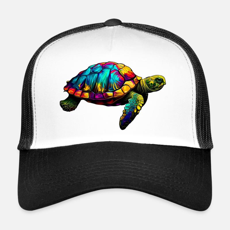 Schildkröte - Trucker Cap - Weiß/Schwarz