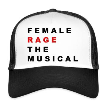 FEMALE RAGE - Trucker Cap - Weiß/Schwarz - Vorne