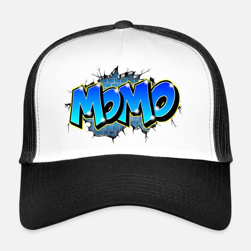Graffiti First Name MOMO Trucker Cap