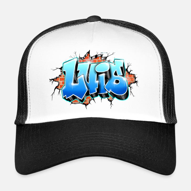Luis graffiti prénom imprimable sur tout/ brique Casquette trucker 
