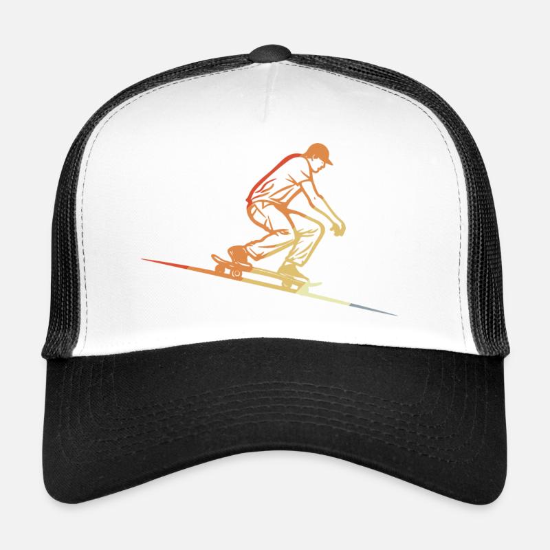 Skateboarding Retro Style Trucker Cap