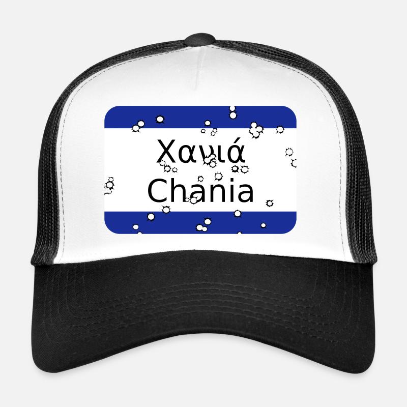 MG Chania - Casquette trucker  - blanc/noir