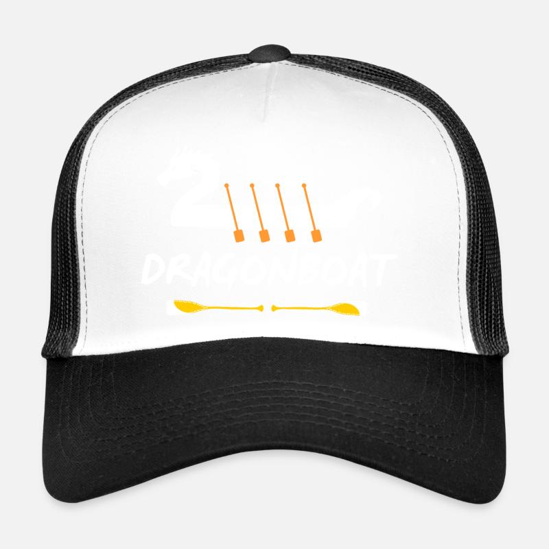 Drachenboot-Elemente - Trucker Cap - Weiß/Schwarz