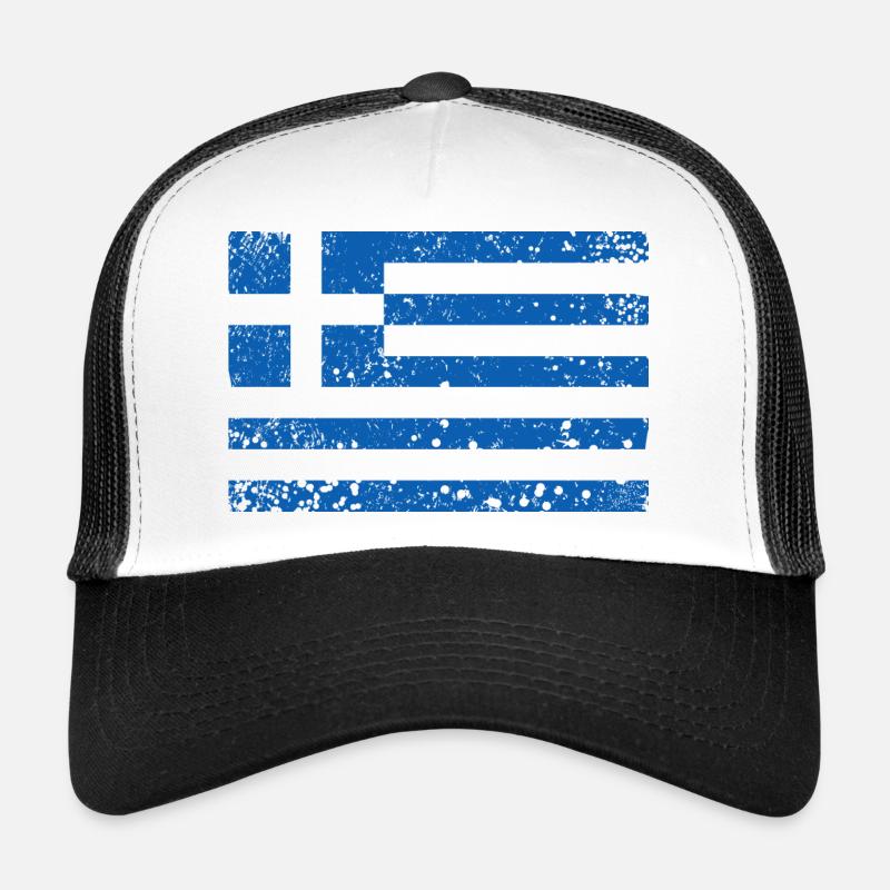 Drapeau grec / Drapeau grec Casquette trucker 
