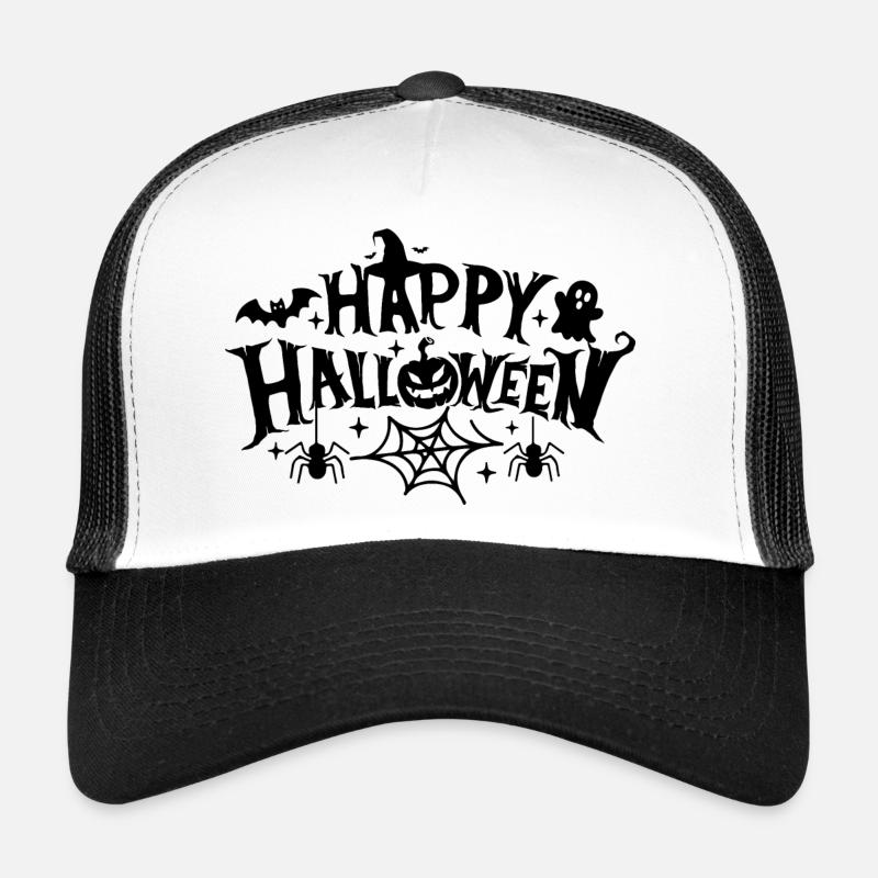 Joyeux halloween - Casquette trucker  - blanc/noir