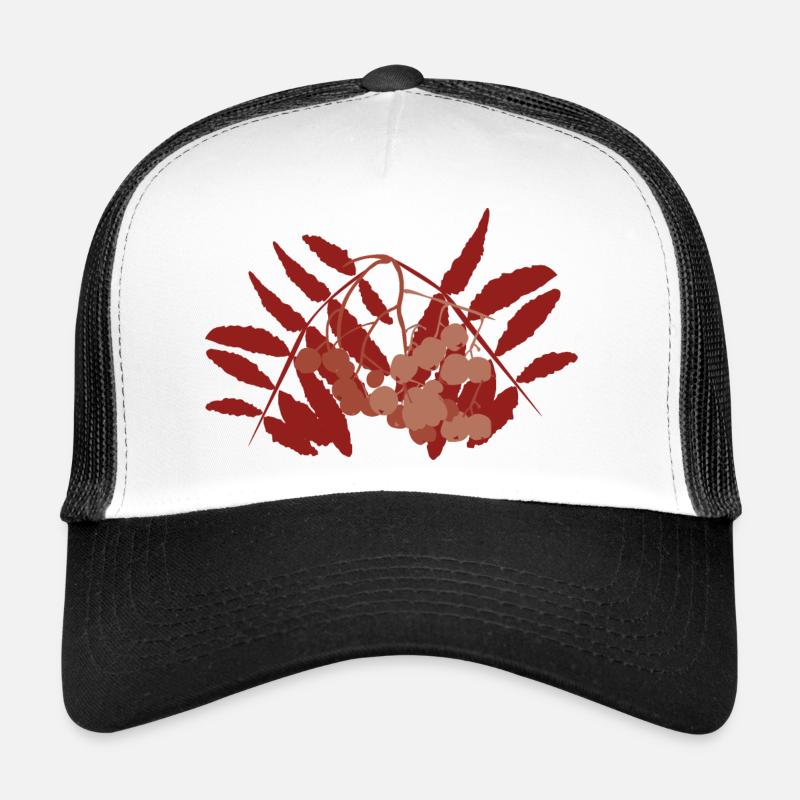 Abstract rowan berry Trucker Cap