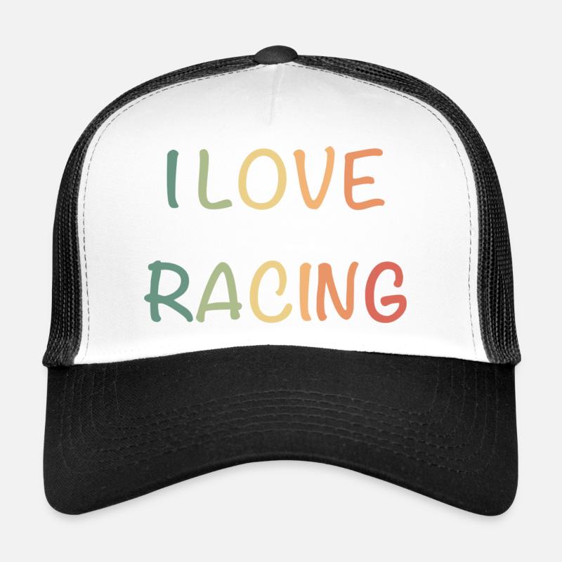 J’adore la course : Lettrage pastel à la main Casquette trucker 