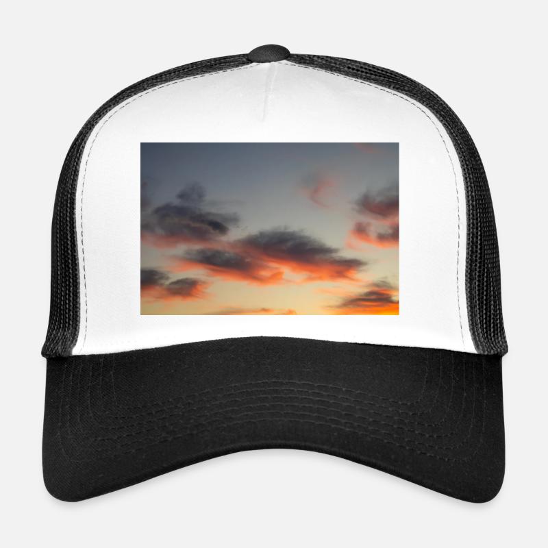 Middle fire sky - Casquette trucker  - blanc/noir