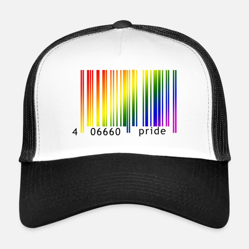 Devil Rainbow Pride - Trucker Cap - Weiß/Schwarz