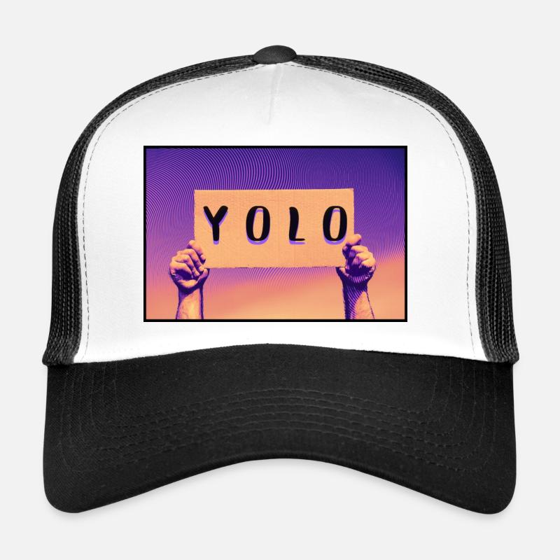 Sign - YOLO - Trucker Cap - white/black