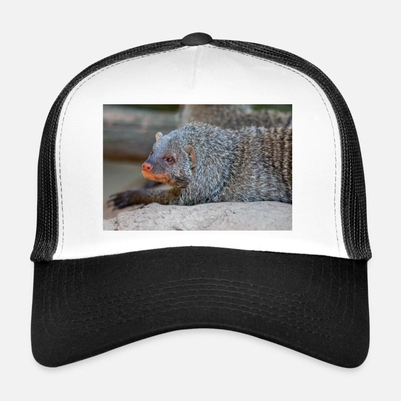 Banded Mongoose or Zebra Mongoose Zebramanguste Trucker Cap