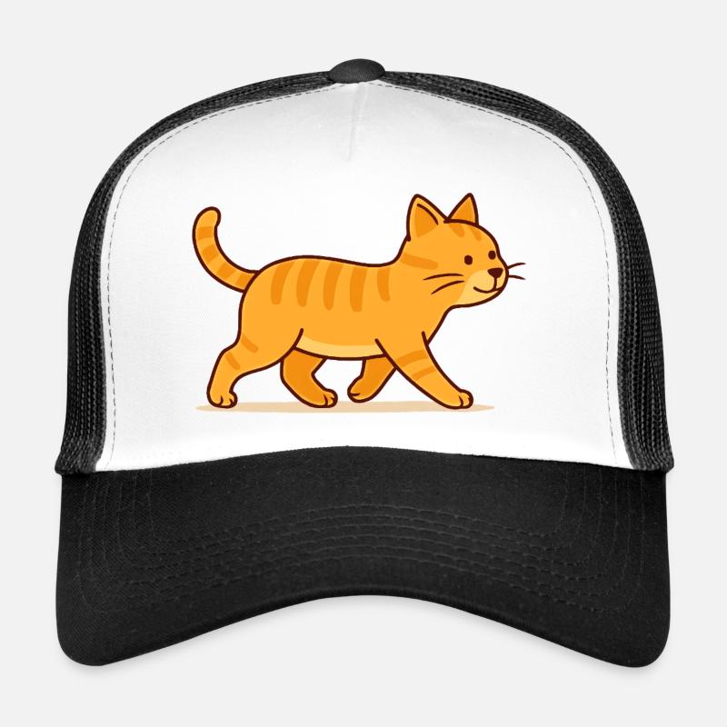 Kater Pauli - Trucker Cap - Weiß/Schwarz