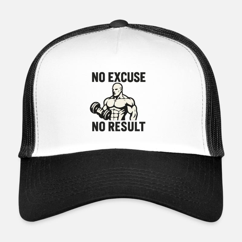 FITNESS No Excuse - Trucker Cap - Weiß/Schwarz