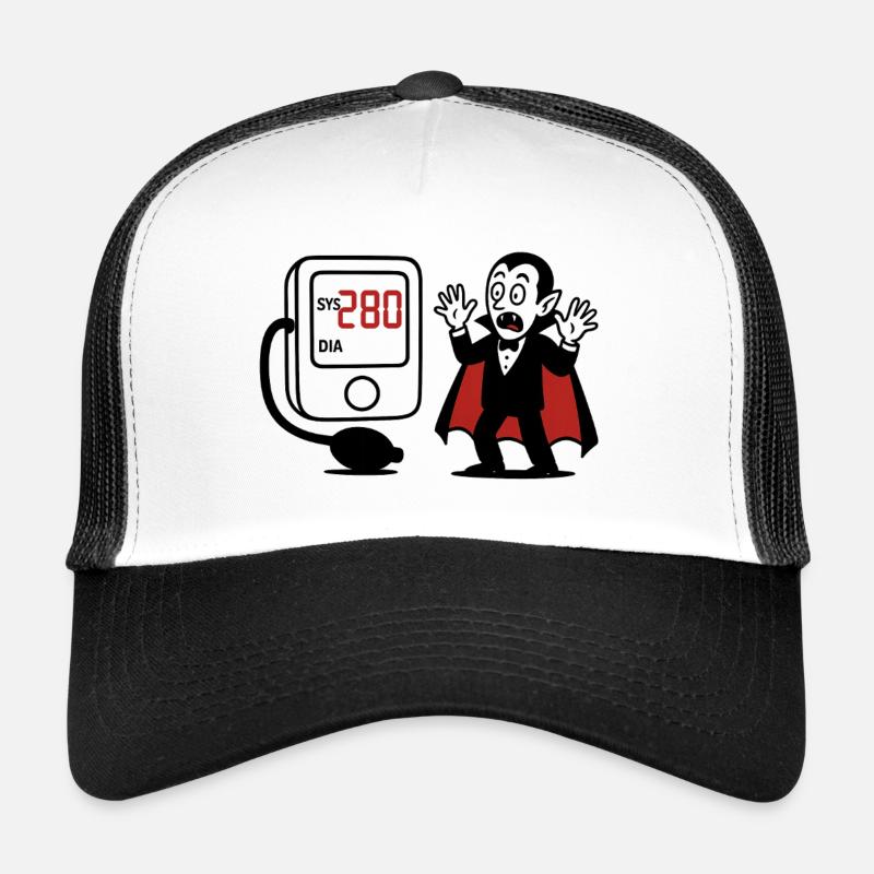 vampire humoristique avec compteur de sang Casquette trucker 