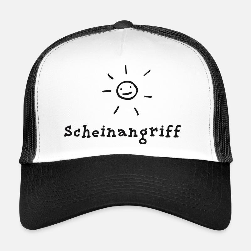 Scheinangriff - Trucker Cap - Weiß/Schwarz