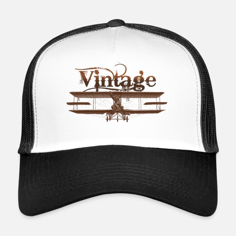Illustration d'avion vintage Casquette trucker 
