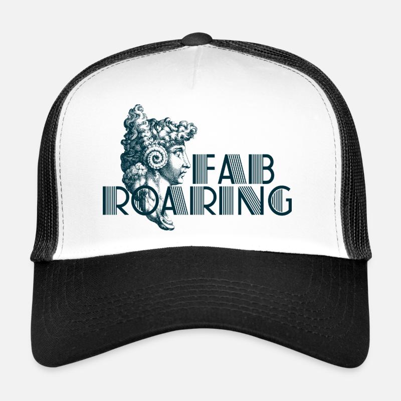 FAB_ROARING - Casquette trucker  - blanc/noir