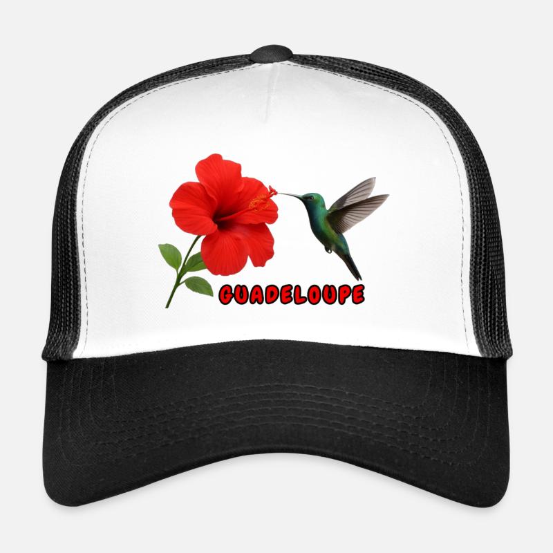 La Guadeloupe - Trucker Cap - Weiß/Schwarz