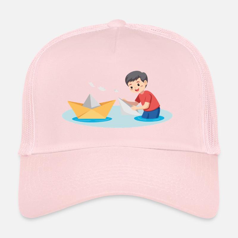 Jeu de bateau en papier Casquette trucker 